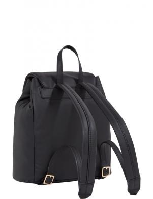 TOMMY HILFIGER mugursoma sievietēm, Melna, Poppy reform flap backpack