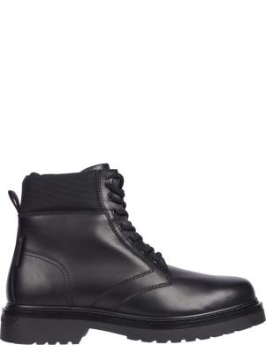 TOMMY JEANS zābaki vīriešiem, Melna, Lace up boot