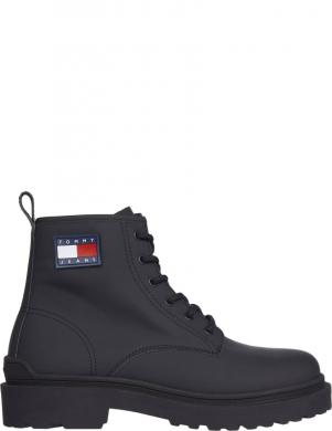 TOMMY JEANS zābaki vīriešiem, Melna, Lace up boot