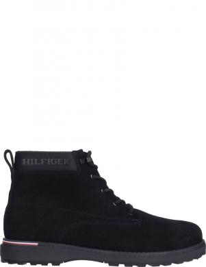 TOMMY HILFIGER zābaki ar apsildi vīriešiem, Melna, Corporate outdoor boot
