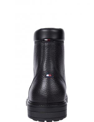 TOMMY HILFIGER zābaki ar apsildi vīriešiem, Melna, Outdoor warm boot