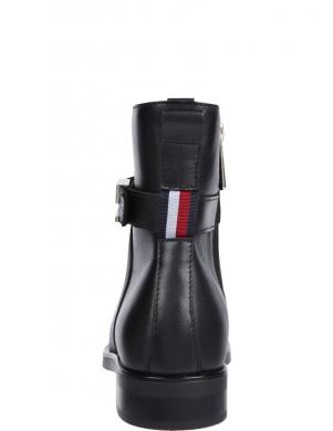 TOMMY HILFIGER zābaki sievietēm, Melna, Belt flat boot