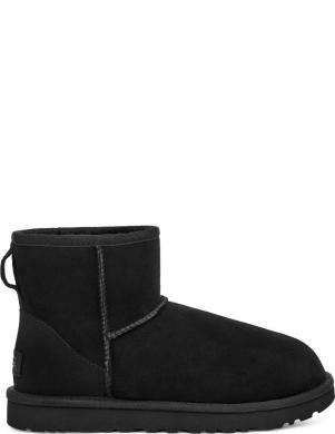 UGG apsildāmi zābaki sievietēm, Melna, Classic mini II warm boots