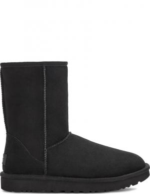 UGG apsildāmi zābaki sievietēm, Melna, Classic short II warm boots