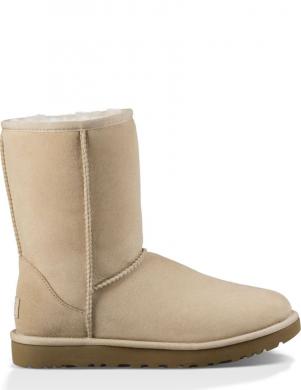 UGG apsildāmi zābaki sievietēm, Krēmīga/Smilšu, Classic short II warm boots