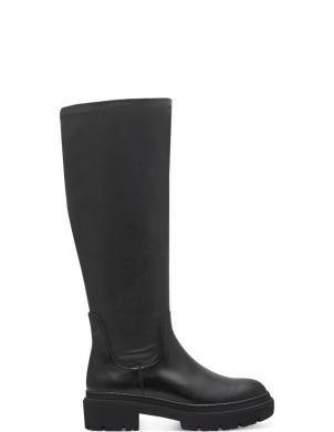 MARCO TOZZI garie zābaki sievietēm, Melna, Rillo boots