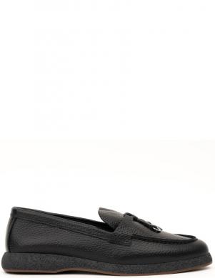 LA CONTE kurpes sievietēm, Melna, Loafers