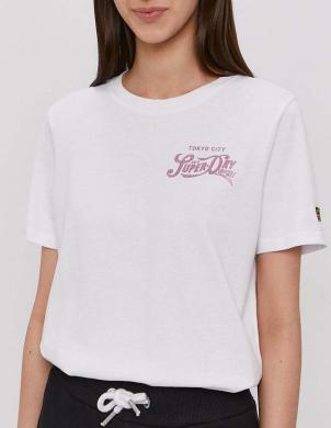 SUPERDRY sieviešu balts krekls GLITTER SPARKLE SHIRT