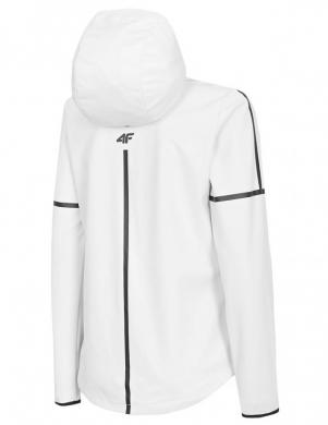 Sieviešu balta sporta jaka ar kapuci SFD003 4F