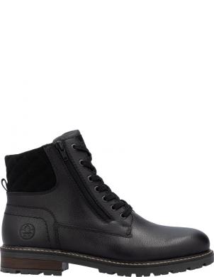 RIEKER zābaki vīriešiem, Melna, Men's boots