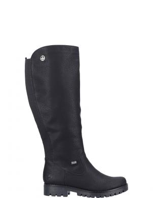 RIEKER garie zābaki sievietēm, Melna, Ladies' boots