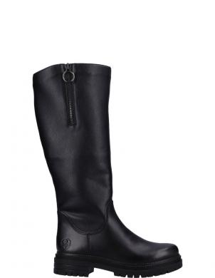 RIEKER garie zābaki sievietēm, Melna, Ladies' boots