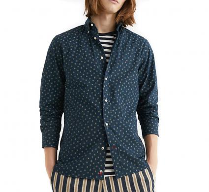 Tommy Hilfiger vīriešu zils krekls BI FLOWER PRINT SHIRT