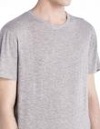 DIESEL vīriešu pelēkas krāsas kokvilnas krekls T-NETRA