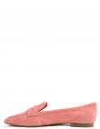 TOMMY HILFIGER sieviešu rozā ādas apavi FEMININE FLAT LOAFER