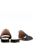HOGL sieviešu melnas čības - sandales ALBA