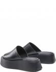 VAGABOND sieviešu melnas sandales-čības ar biezu zoli COURTNEY SANDALS