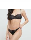 CALVIN KLEIN UW sieviešu melns krūšturis Unlined balconette