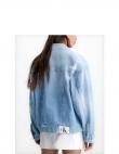 CALVIN KLEIN Jeans sieviešu zila džinsa jaka Dad denim jacket