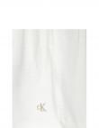 CALVIN KLEIN Jeans sieviešu balti šorti Waffle loose shorts