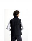 CALVIN KLEIN Jeans vīriešu melna veste Badge crinkle nylon vest