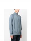 CALVIN KLEIN vīriešu pelēks džemperis Tencel-blend quarter sweater