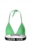 CALVIN KLEIN UW sieviešu zaļš peldkostīma krūšturis Triangle swim bra
