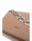 CALVIN KLEIN sieviešu gaiša soma pār plecu ARCHIVAL CHAIN SHOULDER BAG