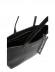 CALVIN KLEIN JEANS sieviešu melna soma Sculpted shopper tag tote bag