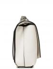 CALVIN KLEIN JEANS sieviešu balta soma pār plecu Sculpted flap chain crossbody
