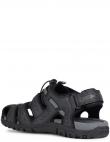 GEOX vīriešu melnas sandales SANDALS STRADA