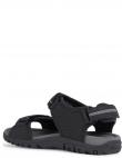 GEOX vīriešu melnas sandales SANDALS STRADA
