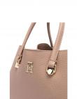 TOMMY HILFIGER sieviešu gaiša soma EMBLEM SATCHEL