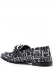TOMMY HILFIGER sieviešu zili ikdienas apavi CHAIN LOAFER DENIM