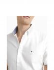 Tommy Hilfiger vīriešu balts krekls COTTON LINEN DOBBY SF SHIRT S/S