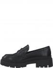 MARCO TOZZI sieviešu melni zempapēžu apavi LOAFERS