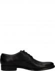 BUGATTI vīriešu melnas klasiskās kurpes Licio eco formal