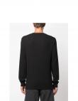 CALVIN KLEIN JEANS vīriešu melna blūze Logo tab rib ls tee
