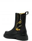 VERSACE JEANS CUTURE sieviešu melni zābaki Drew booties