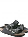 BIRKENSTOCK čības sievietēm, Melna, Arizona Big Buckle LEOI slippers