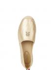 TOMMY HILFIGER espadrilles sievietēm, Zelta, Gold flat espadrille