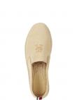 TOMMY HILFIGER sieviešu brīvā laika apavi, Krēmīga/Smilšu, Embroidered flatform leisure