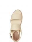 TOMMY HILFIGER sandales sievietēm, Krēmīga/Smilšu, Mid wedge sandal