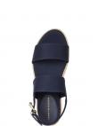 TOMMY HILFIGER sandales sievietēm, Zila, Mid wedge sandal