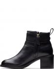 CLARKS zābaki sievietēm, Melna, Chamberly booties