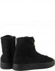 HOGL apsildāmi zābaki sievietēm, Melna, Teddy wm booties