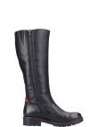 RIEKER garie zābaki sievietēm, Melna, Ladies' boots