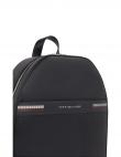 TOMMY HILFIGER mugursoma vīriešiem, Melna, Corp texture dome backpack