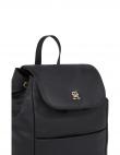 TOMMY HILFIGER mugursoma sievietēm, Melna, Poppy reform flap backpack