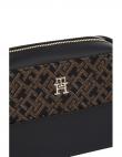 TOMMY HILFIGER plecu soma sievietēm, Melna, Jacquard camera bag